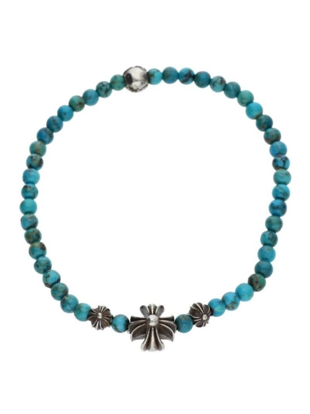 Chrome Hearts 4 Bead Bracelet 4 Turquoise